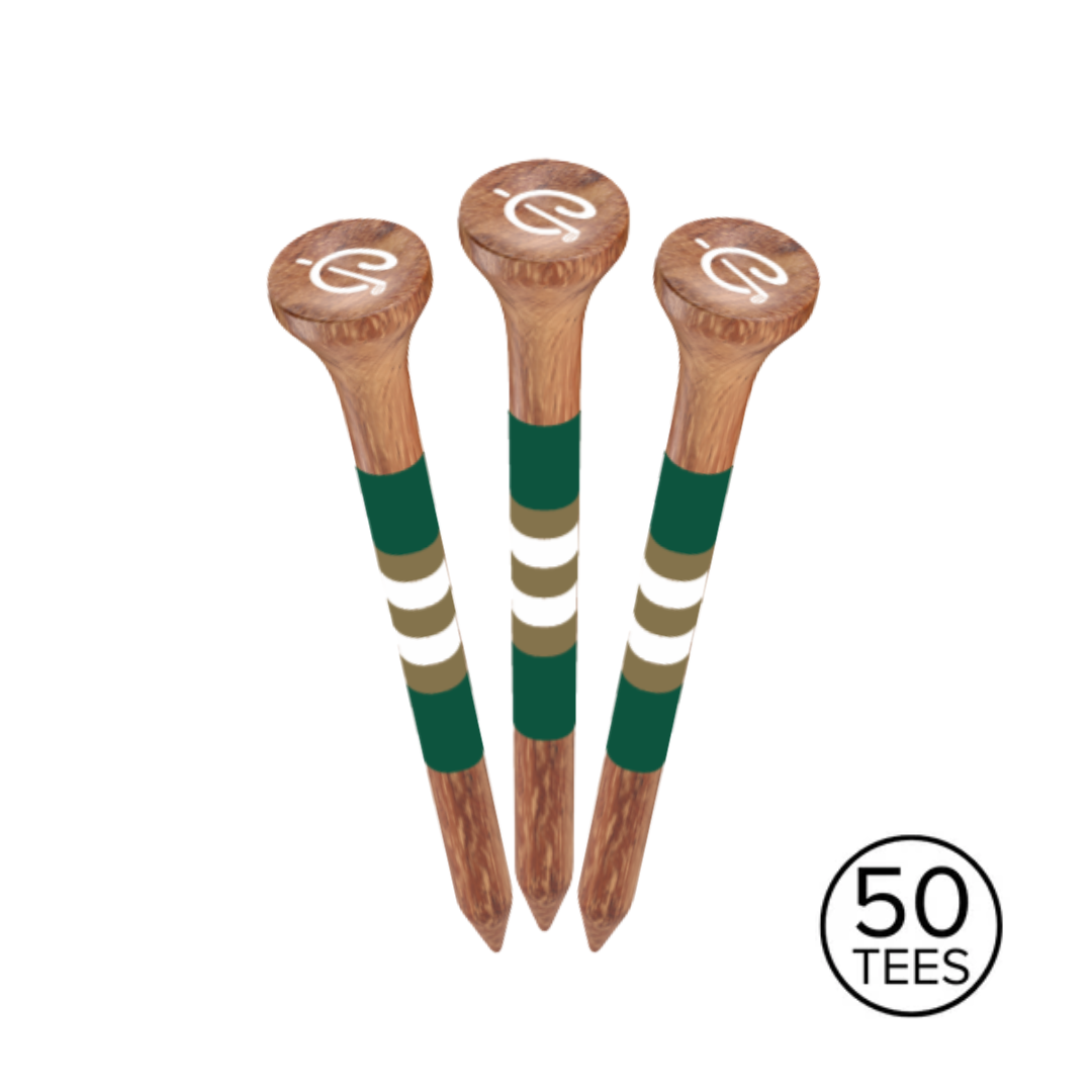 50 Pack of OG Bamboo 2 3/4" Golf Tees
